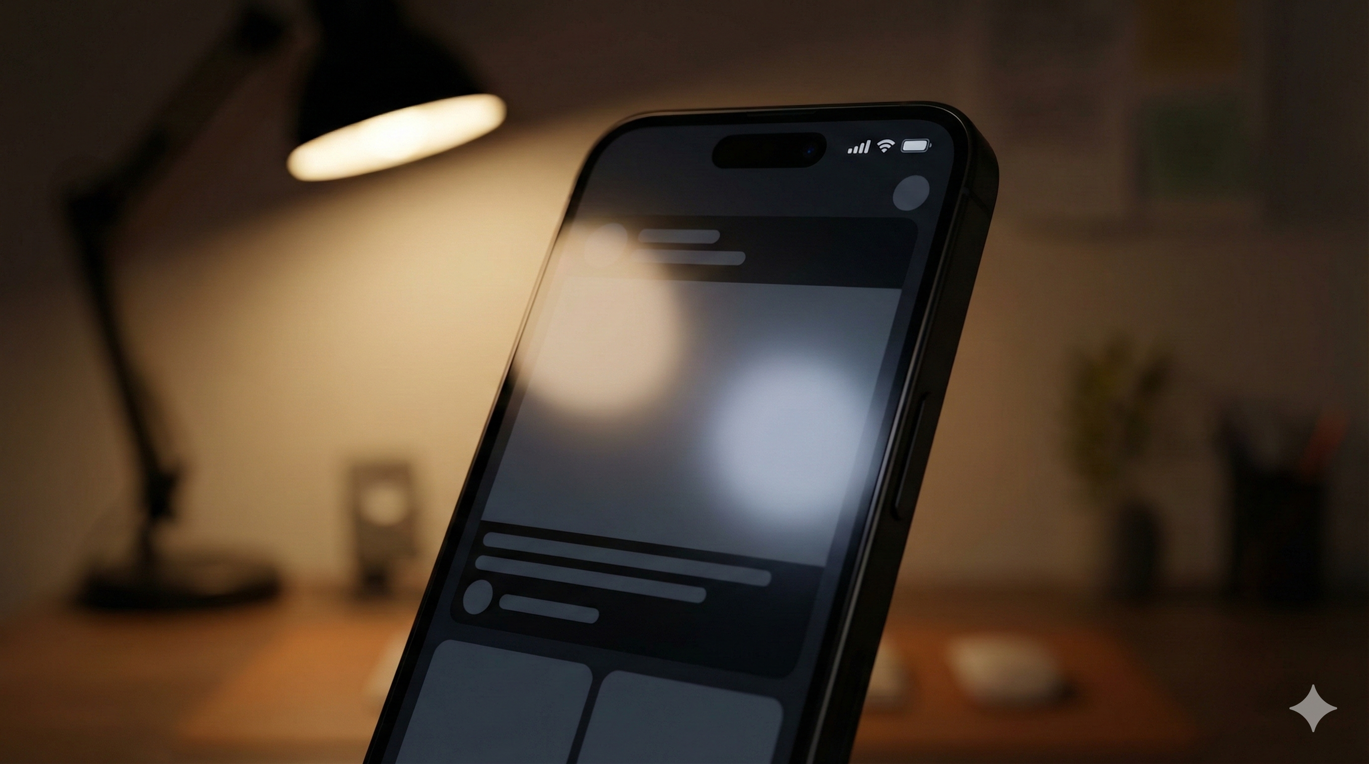 Accessible dark mode interface with clear contrast