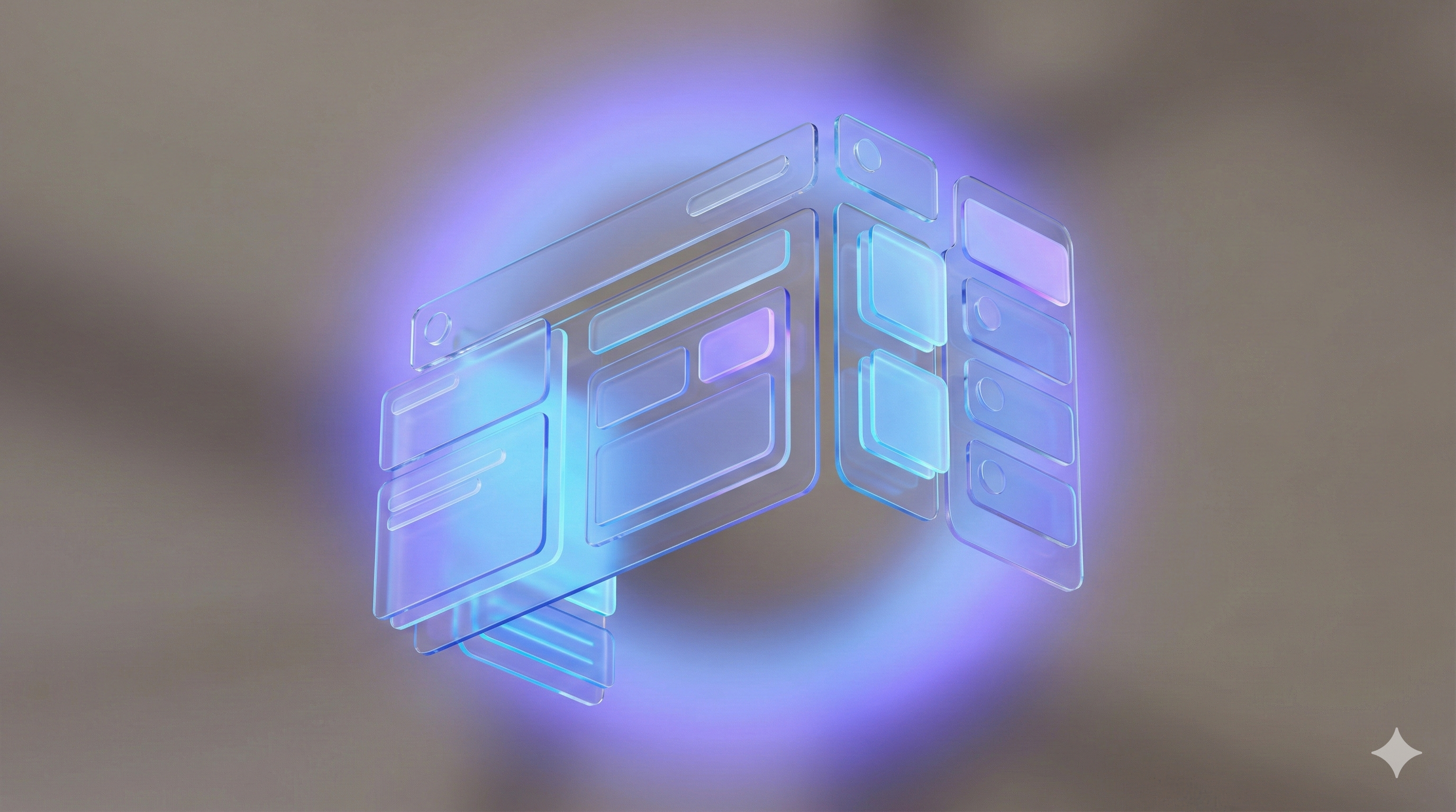 Generative UI assembling components based on intent